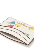 Floral Print Logo Cardholder